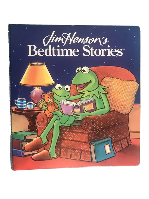 Jim Hensons Bedtime Stories In Binder 1989 VINTAGE Fraggle Rock, Muppet Babies