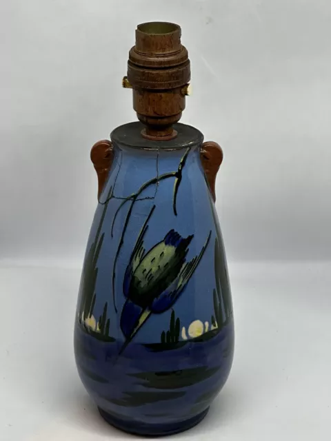Watcombe Pottery Lamp base Kingfisher Has Repair* 19.5cm Watcombe Pottery Lamp base Kingfisher Has Repair* 19.5cm