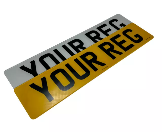 Number Plates - 100% PREMIUM ROAD/MOT Legal 2D/3D/4D - UK/GB/EV