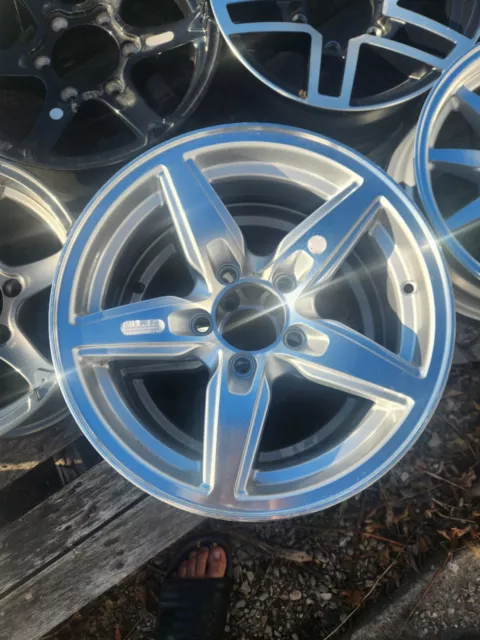 15" x  5" ALUMINUM TRAILER WHEEL 5-LUG ON 4.5 INCHES  -