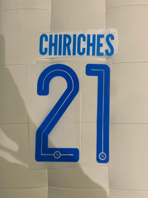 Kit Nom + Numéro SSC Napoli Sepe 22 – Domicile Or – Saison 16/17 – Officiel