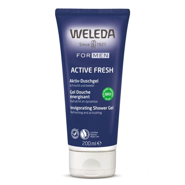 Weleda Para Hombres Activo Fresco Vigorizante Ducha Gel 200ml