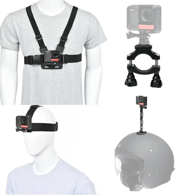 Kit Di Accessori Cinturino Pettorale Supporto per Bicicletta Supporto per Casco