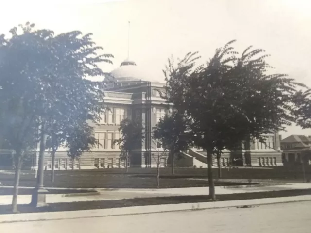 Vintage RPPC Postcard, Twin Falls Idaho high School 1914 - 1921