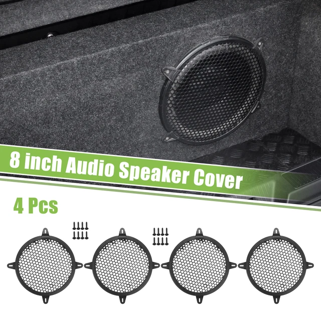 4PCS 8& CAR Speaker Grill Cover Mesh Audio Subwoofer Guard w/ Screws