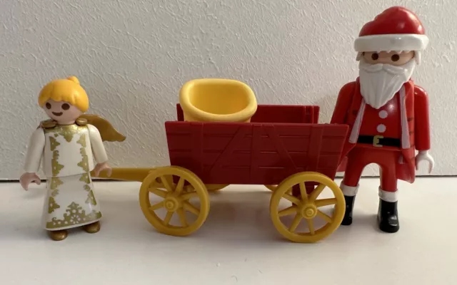 Playmobil Father Christmas/ Santa, Sleigh And Angel Playmobil Father Christmas/ Santa, Sleigh And Angel
