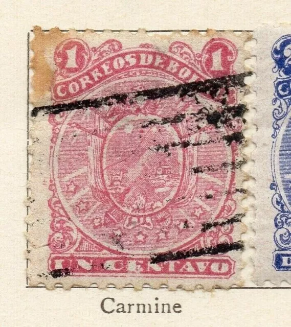 Bolivia 1890 Early Issue Fine Used 1c. NW-112950