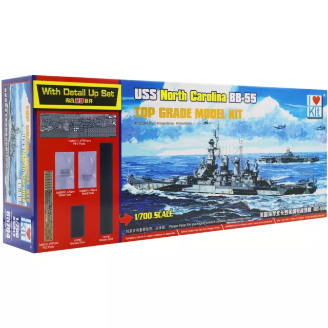 I Love Kit Model USS North Carolina BB-55 Battleship 1/700