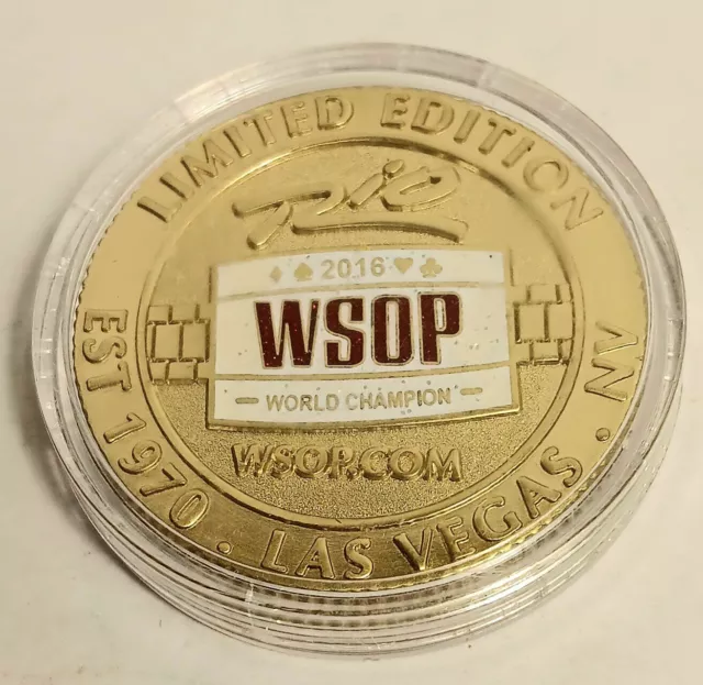 Rio Casino Las Vegas 2016 WSOP World Champion Limited Edition Medallion Poker