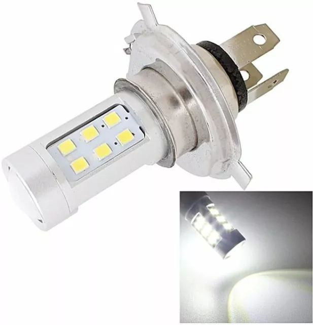 Lampada 16W  H4 Led SAMSUNG 6000K 5630 21 SMD POSIZIONE BIANCO GHIACCIO 12V*