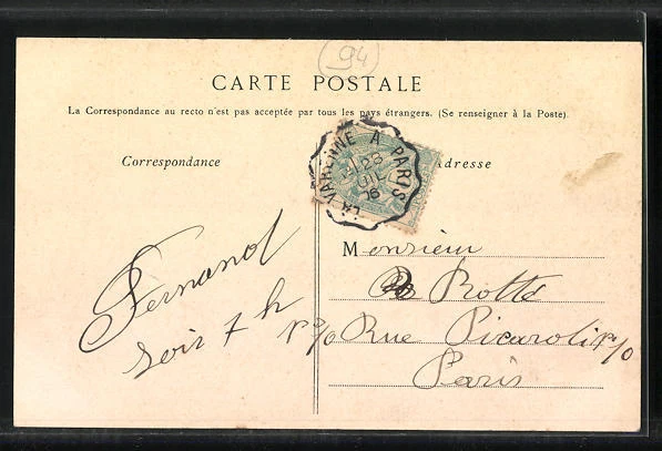 CPA Joinville-le-Pont, Vue prise du Pont 1906 2