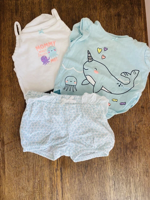 Carter’s Narwhal Baby Outfit 3-piece Set, 12 months