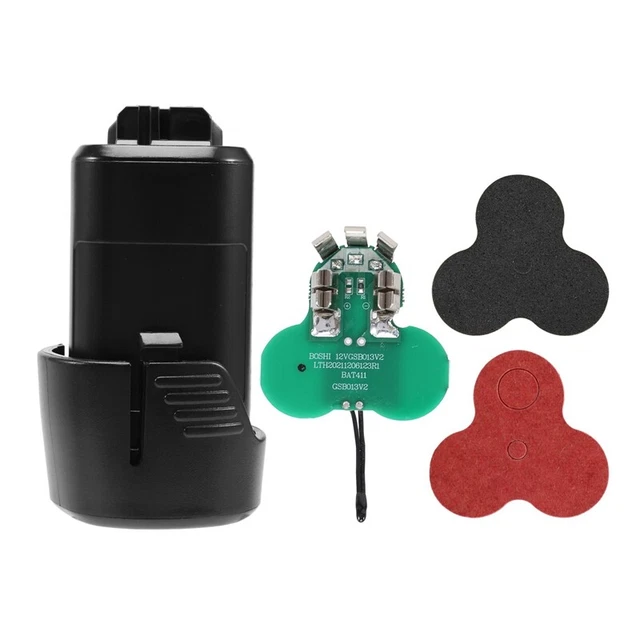 BAT411 - Custodia in plastica batteria agli ioni scheda circuito di ricarica PCB per 10,8 V 12 V Y1N8