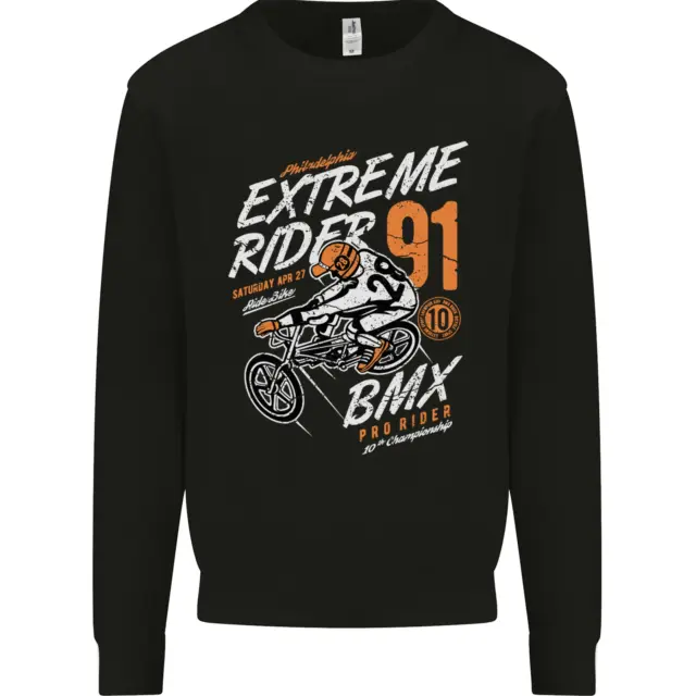 Extreme Sports BMX Rider Cycling Kids Sweatshirt Jumper