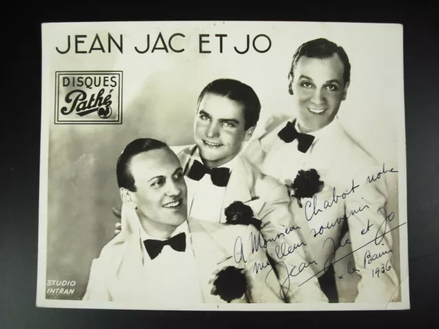 Autografata Jean Jac E Jo Jean Irace Henri Juvet E Marcel Herman 1936 Chabot