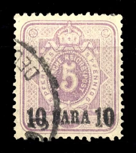 1884, Deutsche Auslandspost Türkei, 1, gest. - 1782276