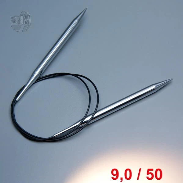 Kit 9 Aiguilles Circulaires Fixes Katech 40 Cm – 2.0 à 6.0 Mm – Tricot Rond & Plat Pour Pulls, Bonnets, Écharpes & Débutants !