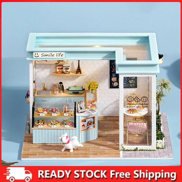 DIY 3D Handmade Doll Wooden House Model Building Kits Toys for Children Adult AU