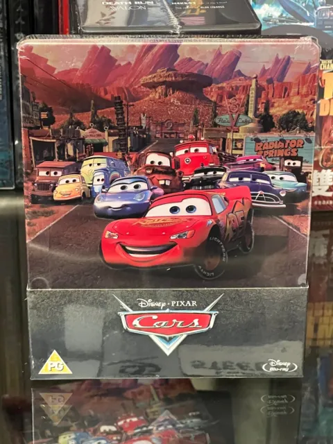 Cars - Limited Edition Steelbook BLU-RAY DISC! REGION ALL! WALT DISNEY! NEW!