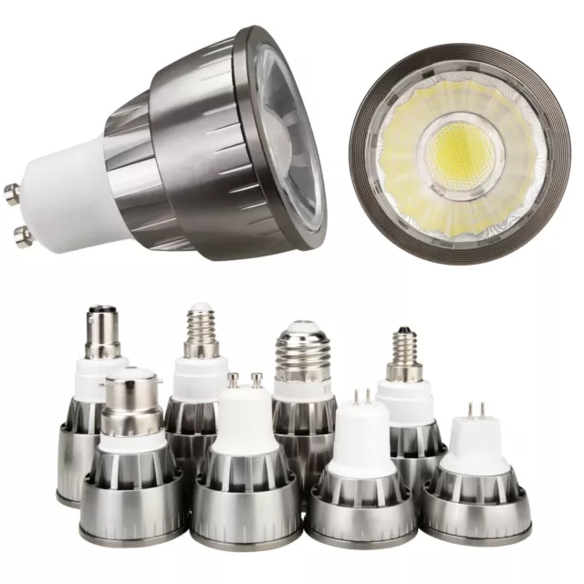 LED Dimmbarer COB-Scheinwerfer MR16 GU10 E27 E14 7W 9W 12W 220V 12V Glühlampe