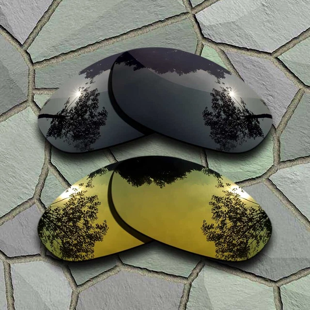 US Grey Black&Golden Polarized Lenses Replacement For-Oakley Monster Dog