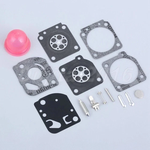 thumbnail interactive-video image 1 of Zama RB-39 Carburetor Repair Kit For Homelight McCulloch Poulan WeedEater Chainsaws 1 of 6