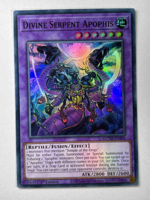 yugioh card divine serpent Amazon.com: Divine Serpent Apophis - MZTM-EN004 - Super Rare main image 0