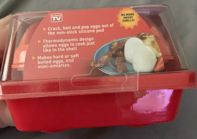 Tasses de cuisson œufs en silicone œufs d'œufs, paquet de 4 œufs durs à craquer et pop parfait 2