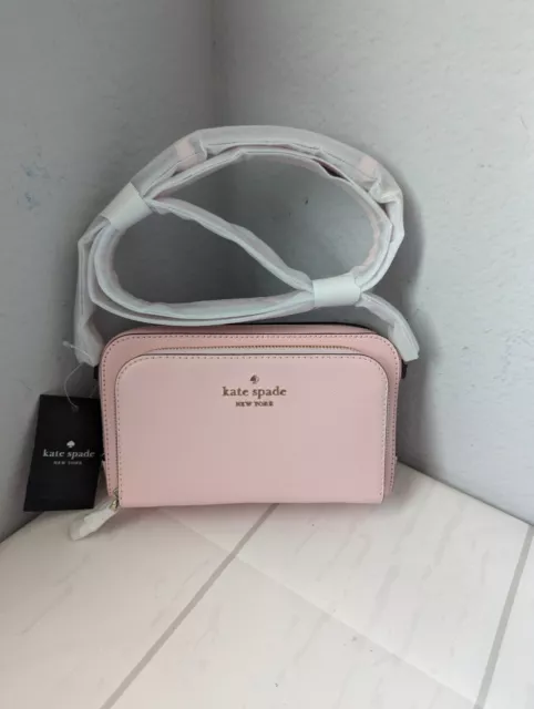 NWT Kate Spade Staci Dual Zip Around Crossbody Peony Blossom