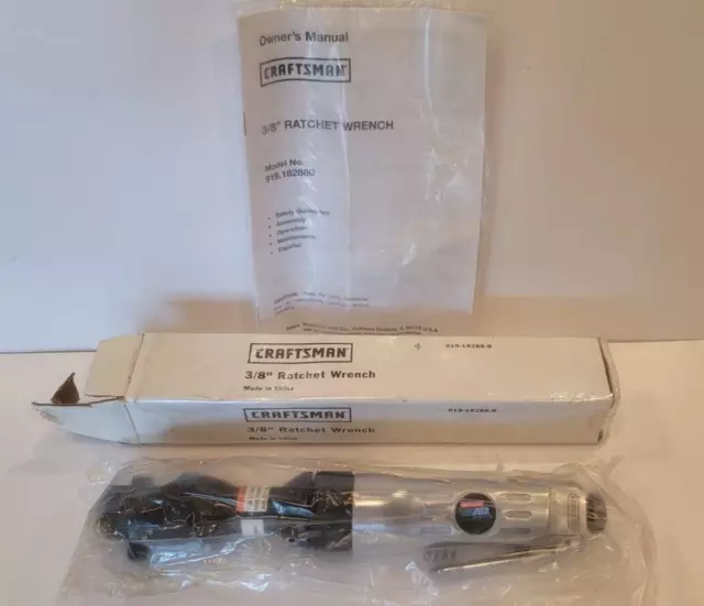 Llave de trinquete de aire Craftsman 3/8" 919-18288-B nueva en caja