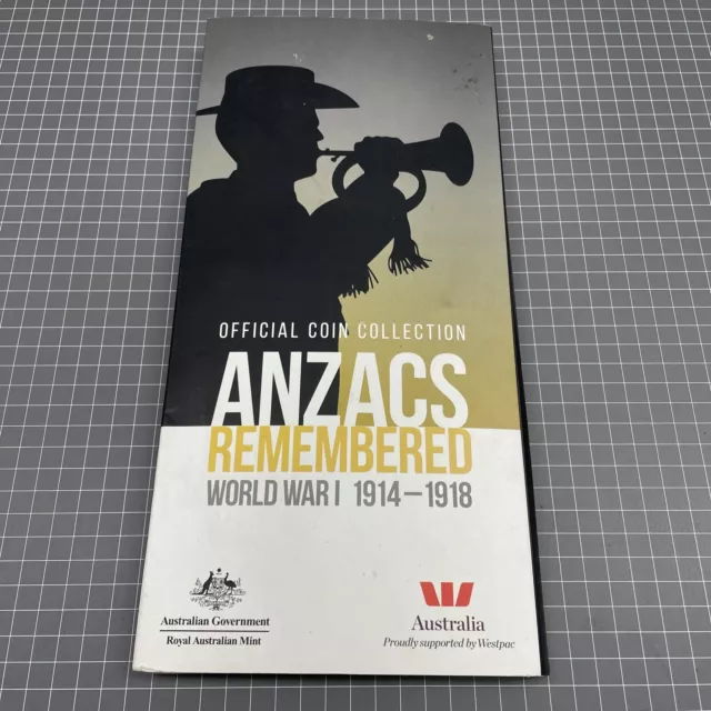 ORIGINAL VINTAGE ANZAC Remembered Spirit Medal Royal Mint Coin Collection