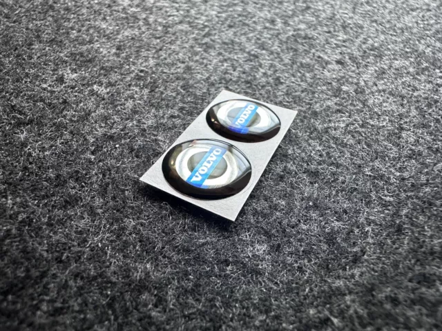 2x Volvo Schlüssel Aufkleber Sticker Emblem Logo - 14 mm