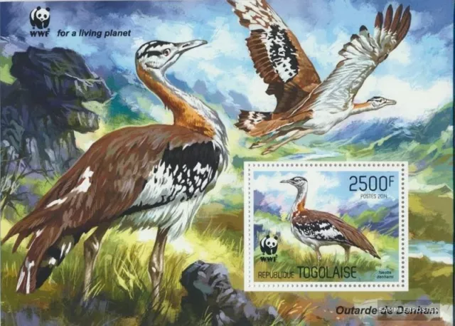 Togo Block 993 (kompl. Ausgabe) postfrisch 2014 WWF – Vögel