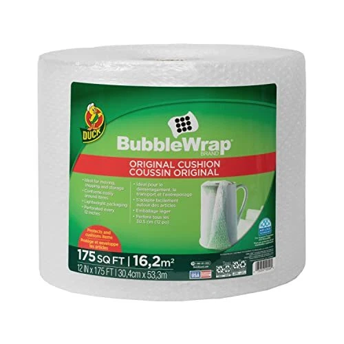 Bubble Wrap Roll 12 x 175 - Packing Shipping Moving Perforated Every 12