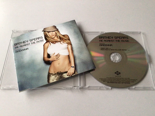 Madonna Britney Spears Me Against The Music CD Promotional Single 2003 Mix LOOK