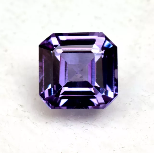 Treated Purple Sapphire Emerald 6.80 Ct Cut Loose Gemstone For Ring Use