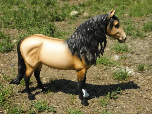 Breyer Custom Andalusian (Duende) Dappled Buckskin Horse Statue OOAK