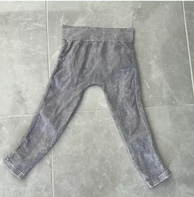 NikiBiki Grey & Acid Wash Leggings Women’s Size Small