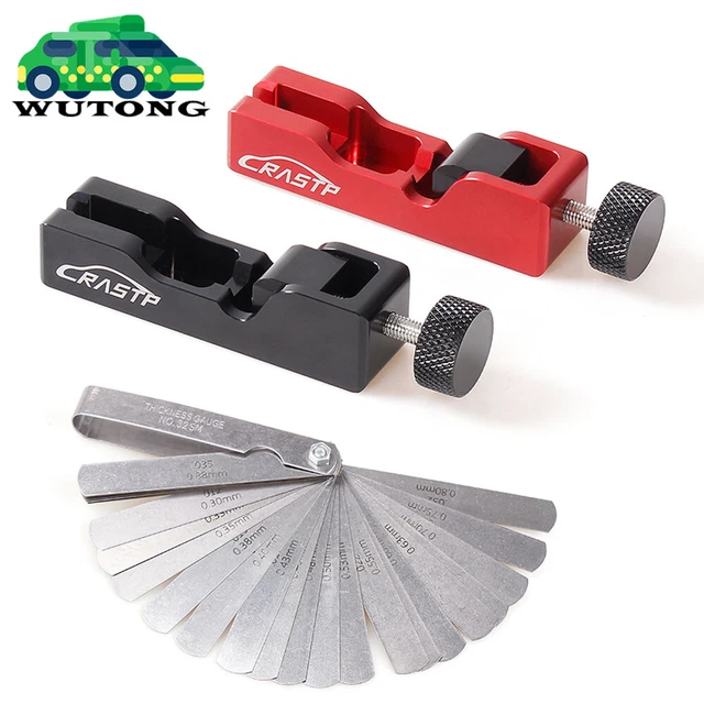 MATTE ENGINE SPARK Plug Gap Gapper Tool with 32 Blades Measuring Tool