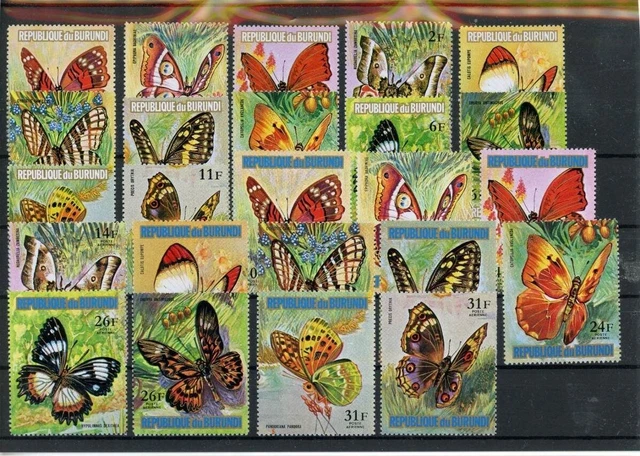 Burundi 963-1010 unvollständig postfrisch Schmetterling #JT840
