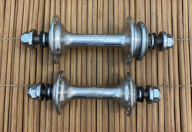 Beautiful Vintage Campagnolo Record Pista Low Flange Track Hubs - 36H Beautiful Vintage Campagnolo Record Pista Low Flange Track Hubs - 36H