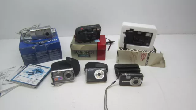 Digital & Film Camera Job Lot *Untested Spares/Repairs* Olympus Canon