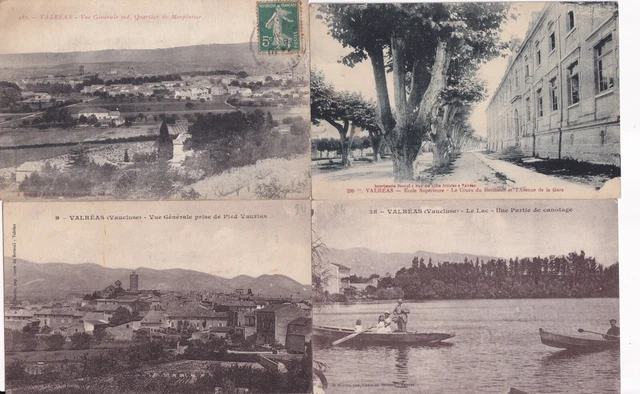 LOT DE 4 cartes postales anciennes postcards VALREAS VAUCLUSE EUR 2,76 ...