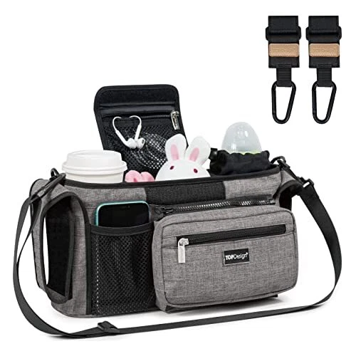 Universal Baby Stroller Organizer, Stroller Caddy with Heightened