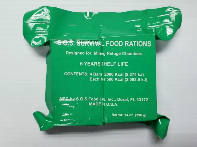 5 pack of Emergency Food Ration Bars, 2000Kcal per pack. New, unopened stock.