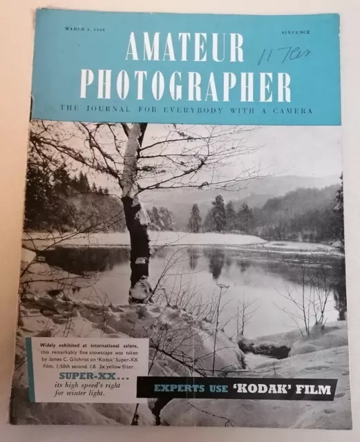 MAGAZINE - Amateur Photographer Journal For Everybody With A Camera March 2 1949