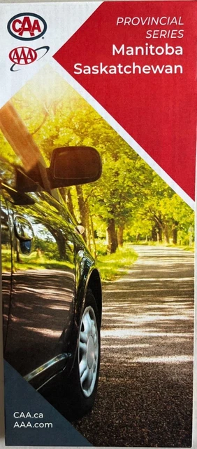New AAA MANITOBA - SASKATCHEWAN Canada ROAD MAP  Highway Provincial Series  2021