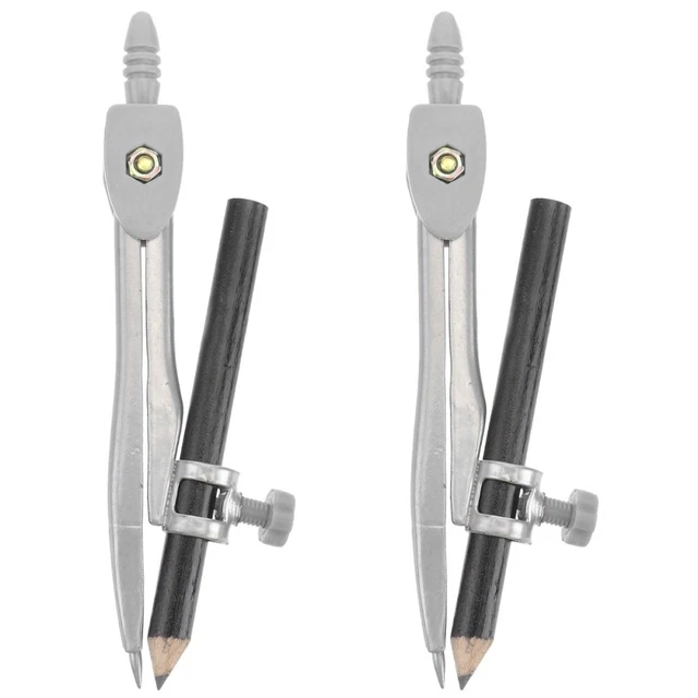 Compas De Trammeau Réglable - 2 Têtes, Porte-crayon, Points Renforcés, Pour Poutres De 1.9 à 3.8 Cm