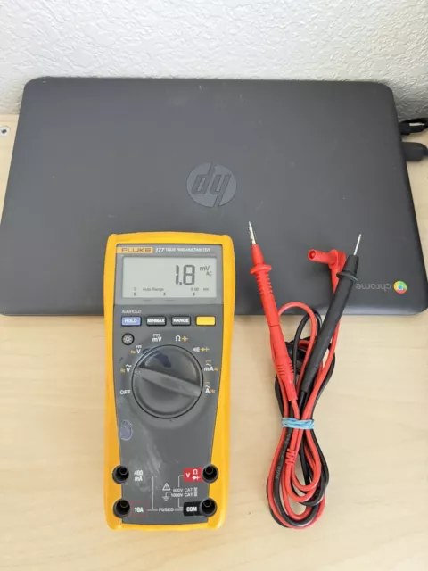 Fluke 177 True RMS Digital Multimeter W / Leads (SHIPS FAST)