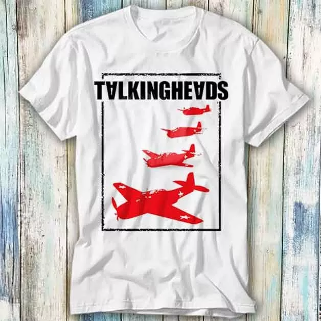 Talking Heads Plane Exclusive Punk Rock T Shirt Meme Gift Top Tee Unisex 715